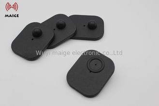 China Clothes Shoes Goods Large Square RF Hard Tag With Bottom , Long Detection Range supplier