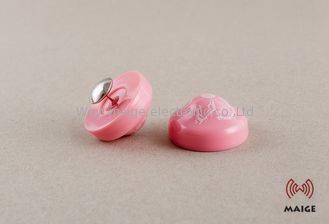 China Pink EAS RFID Hard Tag Flower Shape Compatible With Super Magnetic Detacher supplier
