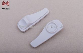 China White Garment Security Tag , Shop Magnetic Tags 84 * 30 * 19 Millimeter supplier